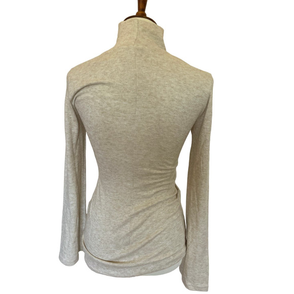 Sabina Musayev Sylvia Ruched Turtleneck Top - Picture 3 of 4